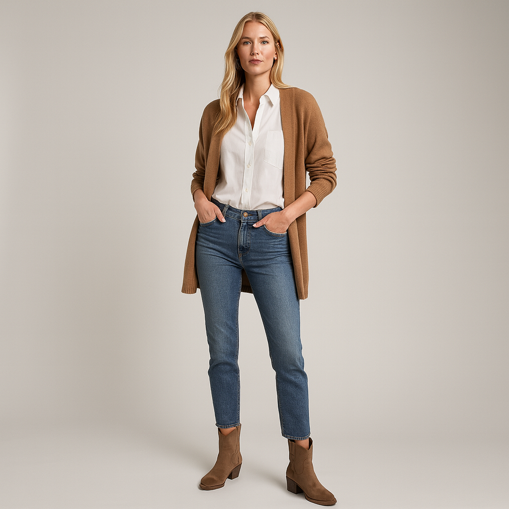 Suede Western-style ankle boots with curved topline and gently distressed soles.